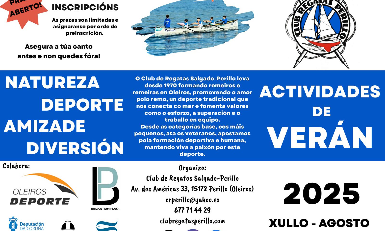 Anverso campamento verán 2025